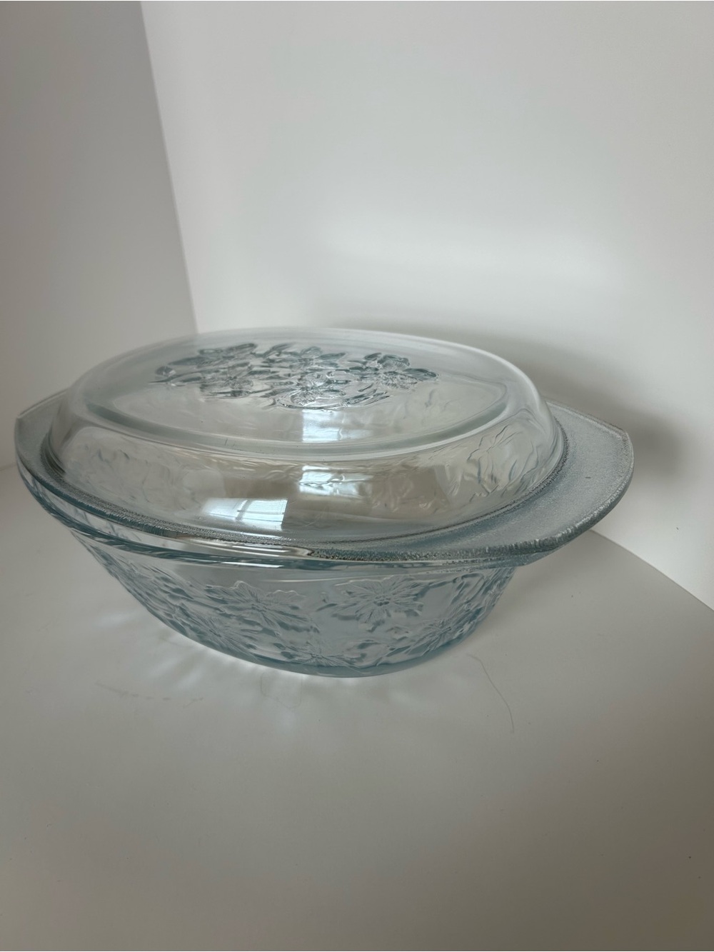 Princess House 2 pieces PH fantasia design, roasting dish with lid